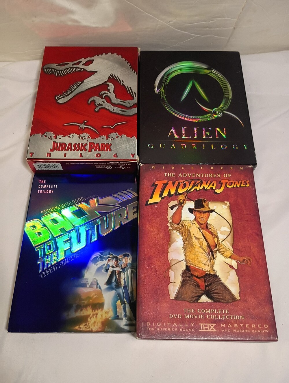 Blockbuster Movie DVD Box Set Bundle Jurassic, Alien, Indiana Jones, Back Future
